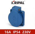 IP54 16 Amp المعيار الألماني الأزرق للمقبس الصناعي الإضافي