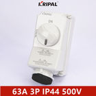 IP44 63A 3P أحادي الطور IEC Interlock مقبس التبديل الكهربائي