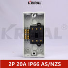 IP66 2P 20A 440V مفتاح عزل مقاوم للماء المعيار الأسترالي