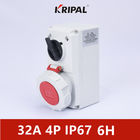 KRIPAL Three Phase 32A IP67 Interlocked Switch Socket IEC القياسي