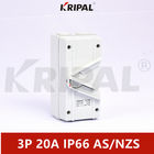 KRIPAL 3Pole 20A مقاوم للماء التبديل المعزل UKF IP66 المعيار الأسترالي