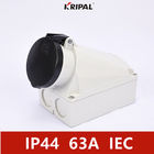 IP44 4P 63Amp مقبس الطاقة الصناعي المثبت على الحائط معيار IEC