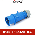 IP44 16A 220V ثلاث مراحل مقاوم للماء المقابس الصناعية IEC القياسية