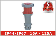 16A 32A 125A ماء تمديد المقبس الصناعية المقرنة IP44 IP67