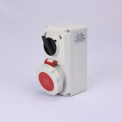 الأحمر IP67 مقبس التبديل الصناعي المتشابك التوصيل 16A 5 القطب مويستوريبروف