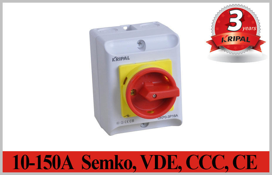 Semko ، vde ، ccc ، ce ip65 2 ~ 5 وعاء 10a ~ 150a الروتاري المعزل التبديل الكهربائية التبديل العزلة التبديل للماء